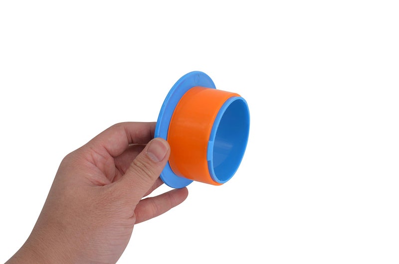 ELFJOY Stretch Film Dispenser Stretch Wrap Dispenser for 3" Core Film Shrink Wrap Holder for Shipping Pallet Packing and Moving Supplies Blue 2 Pairs - Image 4